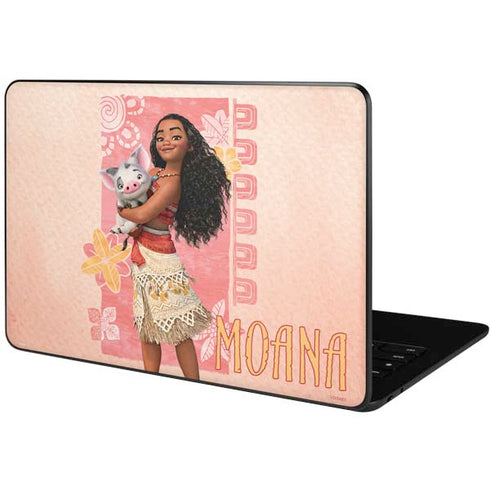 Disney Princess Moana and Pua Google Pixelbook Go Skin